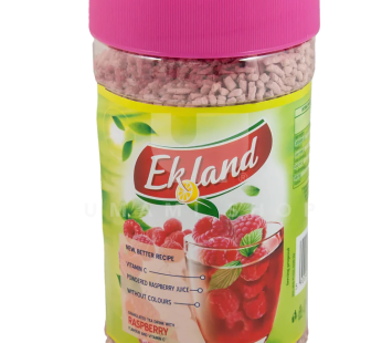 „Ekland” Tirpus aviečių skonio arbatos gėrimas 350g (Granulated tea drink with raspberry flavour)