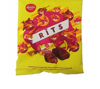 Šokoladiniai saldainiai su riešutais, LAIMA –  „Rits”, 160g