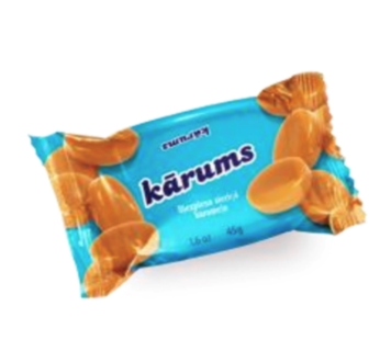 Glaistytas varškės sūrelis, karamėlės skonio, KARUMS, 45g.